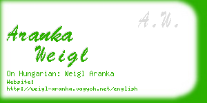aranka weigl business card